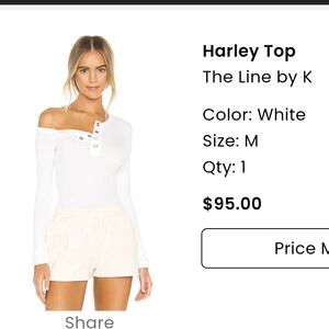 The Line by K White Short Sleeve Tee